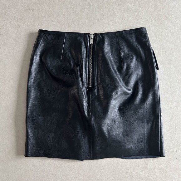 Isabel Marant Etoile Zeist Faux Leather Mini Skirt ASO Isabelle Lightwood - Picture 10 of 14